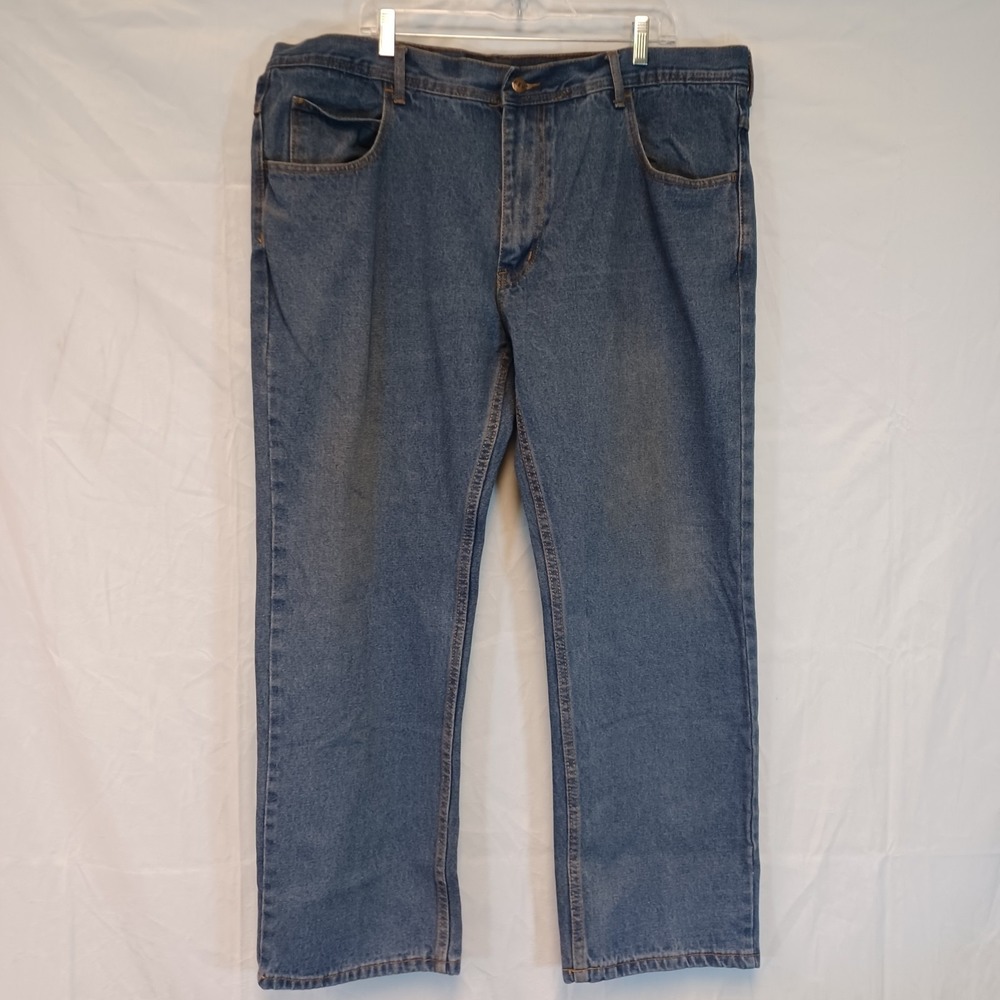 Key Mens 40x30 Jeans‎ Relaxed Fit Denim Blue 100% Cotton Workwear Farm #4